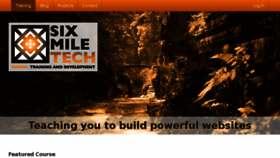 What Sixmiletech.com website looked like in 2015 (8 years ago)