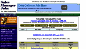 What Salesmanagerjobs.com website looked like in 2015 (8 years ago)