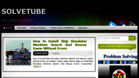 What Solvetube.com website looked like in 2015 (8 years ago)