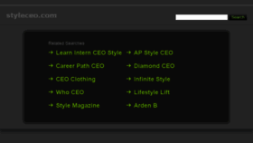 What Styleceo.com website looked like in 2015 (8 years ago)