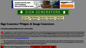 What Signgenerator.org website looked like in 2015 (8 years ago)