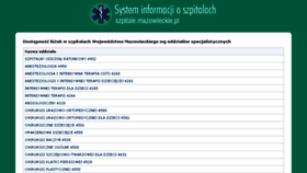 What Szpitale.mazowieckie.pl website looked like in 2015 (8 years ago)