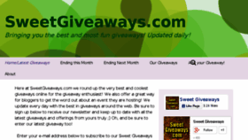 What Sweetgiveaways.com website looked like in 2015 (8 years ago)