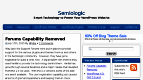 What Semiologic.com website looked like in 2015 (8 years ago)