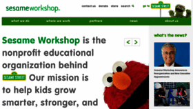 What Sesameworkshop.com website looked like in 2015 (8 years ago)
