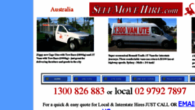 What Selfmovehire.com.au website looked like in 2015 (8 years ago)