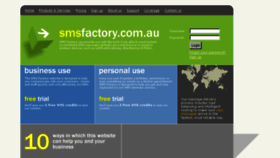 What Smsfactory.net website looked like in 2015 (8 years ago)