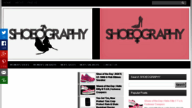 What Shoeography.com website looked like in 2015 (8 years ago)
