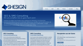 What Shesign.de website looked like in 2015 (8 years ago)