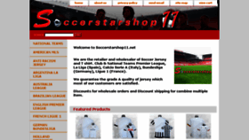 What Soccerstarshop11.net website looked like in 2015 (8 years ago)