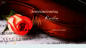 What Sentimientosradio.com website looked like in 2015 (8 years ago)