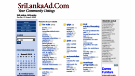 What Srilankaad.com website looked like in 2015 (8 years ago)