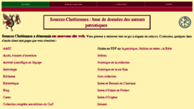 What Sources-chretiennes.mom.fr website looked like in 2015 (8 years ago)