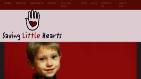 What Savinglittlehearts.com website looked like in 2015 (8 years ago)