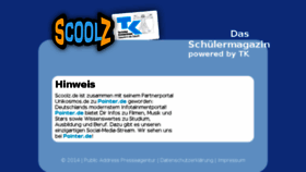 What Scoolz.de website looked like in 2015 (8 years ago)