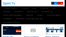 What Sportv.cz website looked like in 2015 (8 years ago)