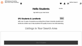 What Sfuoffcampushousing.com website looked like in 2015 (8 years ago)