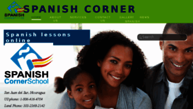 What Spanishcornerschool.com website looked like in 2015 (8 years ago)