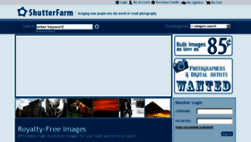 What Shutterfarm.com website looked like in 2015 (8 years ago)