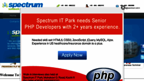 What Spectrum.in website looked like in 2015 (8 years ago)
