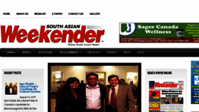 What Southasianweekender.ca website looked like in 2015 (8 years ago)