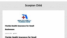 What Scorpionchild.com website looked like in 2015 (8 years ago)