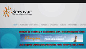 What Servivac.com website looked like in 2015 (8 years ago)