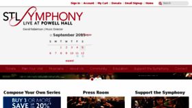 What Stlsymphony.org website looked like in 2015 (9 years ago)