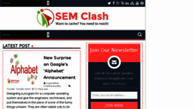 What Semclash.com website looked like in 2015 (8 years ago)