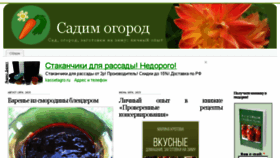 What Sadimogorod.com website looked like in 2015 (8 years ago)