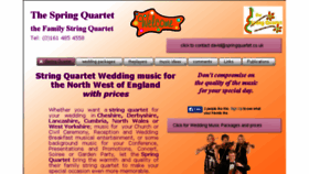 What Springquartet.co.uk website looked like in 2015 (8 years ago)