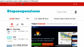 What Stepcoupons.com website looked like in 2015 (8 years ago)
