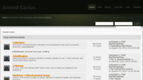What Sacredcactus.org website looked like in 2015 (8 years ago)
