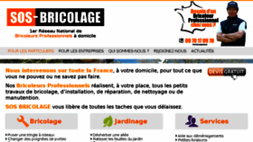 What Sos-bricolage.com website looked like in 2015 (8 years ago)