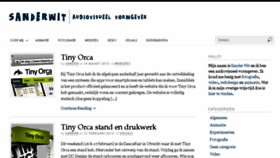 What Sanderwit.nl website looked like in 2015 (8 years ago)