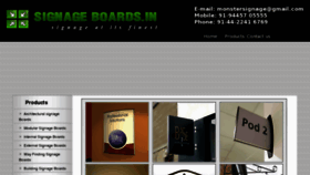 What Signageboards.in website looked like in 2015 (8 years ago)