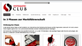 What Systematic-club.de website looked like in 2015 (8 years ago)