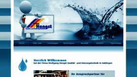 What Sanitaer-heizungstechnik-hengst.de website looked like in 2015 (10 years ago)