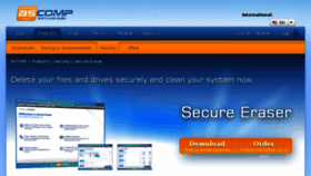 What Secure-eraser.com website looked like in 2015 (8 years ago)