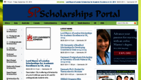 What Scholarshipsportal.com website looked like in 2015 (8 years ago)