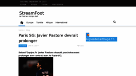 What Streamfoot.fr website looked like in 2015 (8 years ago)