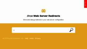 What Showredirects.com website looked like in 2015 (8 years ago)