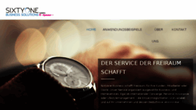 What Sixtyonebusiness.de website looked like in 2015 (8 years ago)
