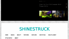 What Shinestruck.com website looked like in 2015 (8 years ago)