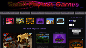 What Smallphysicsgames.com website looked like in 2015 (8 years ago)