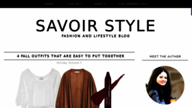 What Savoirstyle.com website looked like in 2015 (8 years ago)