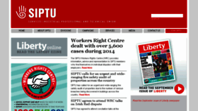 What Siptu.ie website looked like in 2015 (10 years ago)