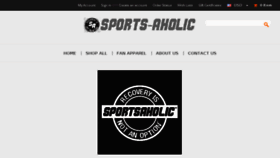 What Sports-aholic.com website looked like in 2015 (8 years ago)