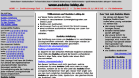 What Sudoku-lobby.de website looked like in 2015 (8 years ago)