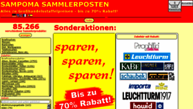 What Sammlerposten.de website looked like in 2015 (8 years ago)